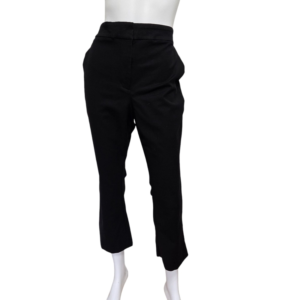 Boden Cropped Black Trousers Pants Size 10